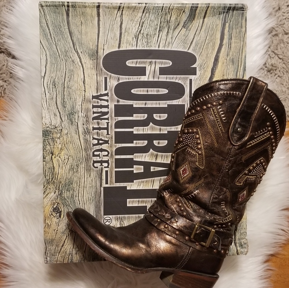 Corral Boots - Copper Studded Thunderbird